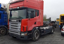 Scania 144L 460 V8, vilkikai, dyzelinas